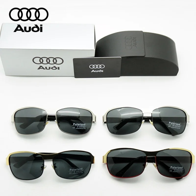 Audi Polarized Sunglasses – Unisex UV400 Anti-Reflective Alloy Frame Driving Glasses