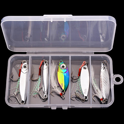 5pcs Metal VIB Wobbler Fishing Lure Set – 3g/10g/15g Sinking Hard Bait for Sea &amp; Freshwater Fishing