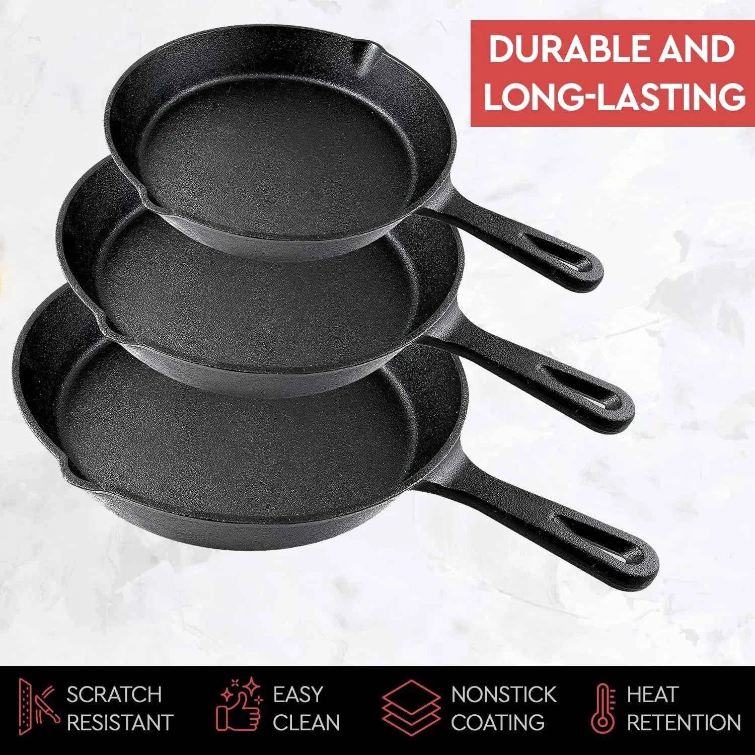 14/16/20cm Cast Iron Frying Pan Non-stick Skillet Omelette Pancake Breakfast Pan Induction Cookware Kitchen Pot