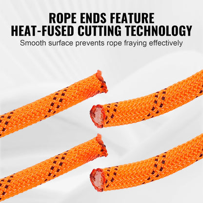 120ft Double Braid Polyester Rope – 3/8" or 1/2" 48-Strand Climbing &amp; Arborist Rope
