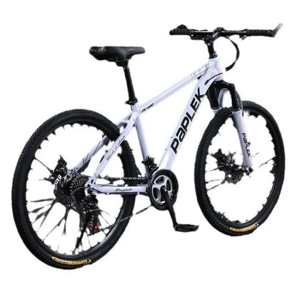 Mountain Bike for Adult Men Women, Students Kids, Aluminum Alloy Shifting Gears Disc Brakes Shock Absorption Butterfly Handlebar