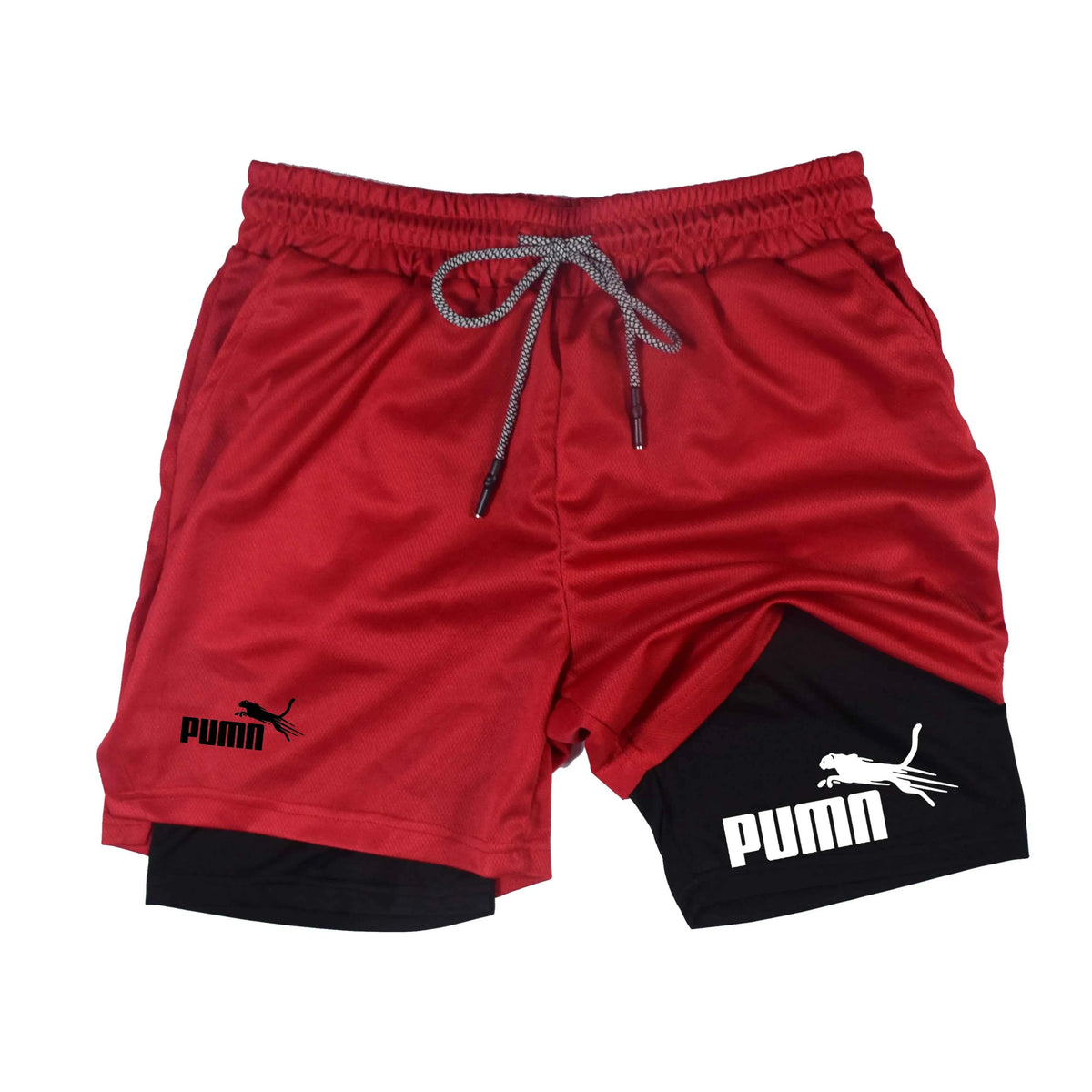 Summer Breathable Two-in-one Double-layer Shorts Men&