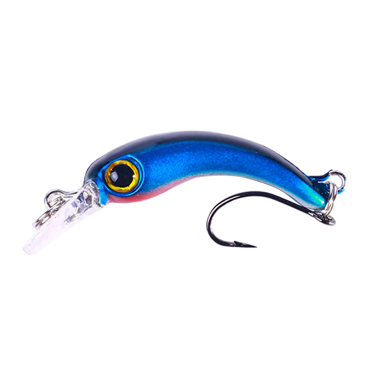 40mm 1.5g Mini Floating Minnow Fishing Lure – Hard Bait Crankbait Wobbler for Trout, Bass &amp; Pike