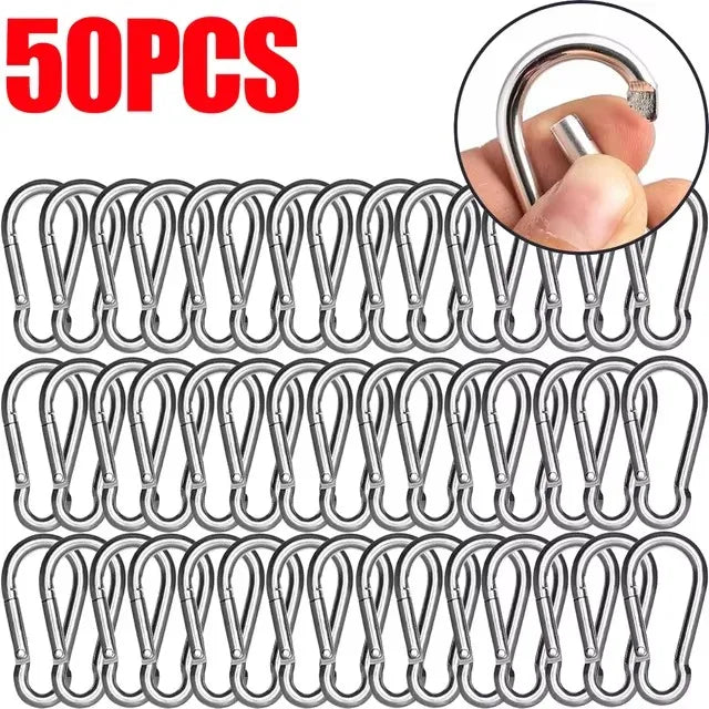 Mini Carabiner Alloy Survival Gear Camp Mountaineering Hook Outdoor Carabiner Keychain Tourist Hooks Fishing Buckle Wholesale