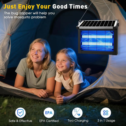 COOINJOY Solar Bug Zapper – Outdoor Waterproof Mosquito Killer | 16W, 20W &amp; 40W