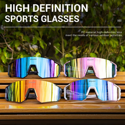 SCVCN Y2K Cycling Sunglasses – UV400 Polycarbonate Road Bike Glasses for Men &amp; Women | Street, Driving, Hiking, Golf