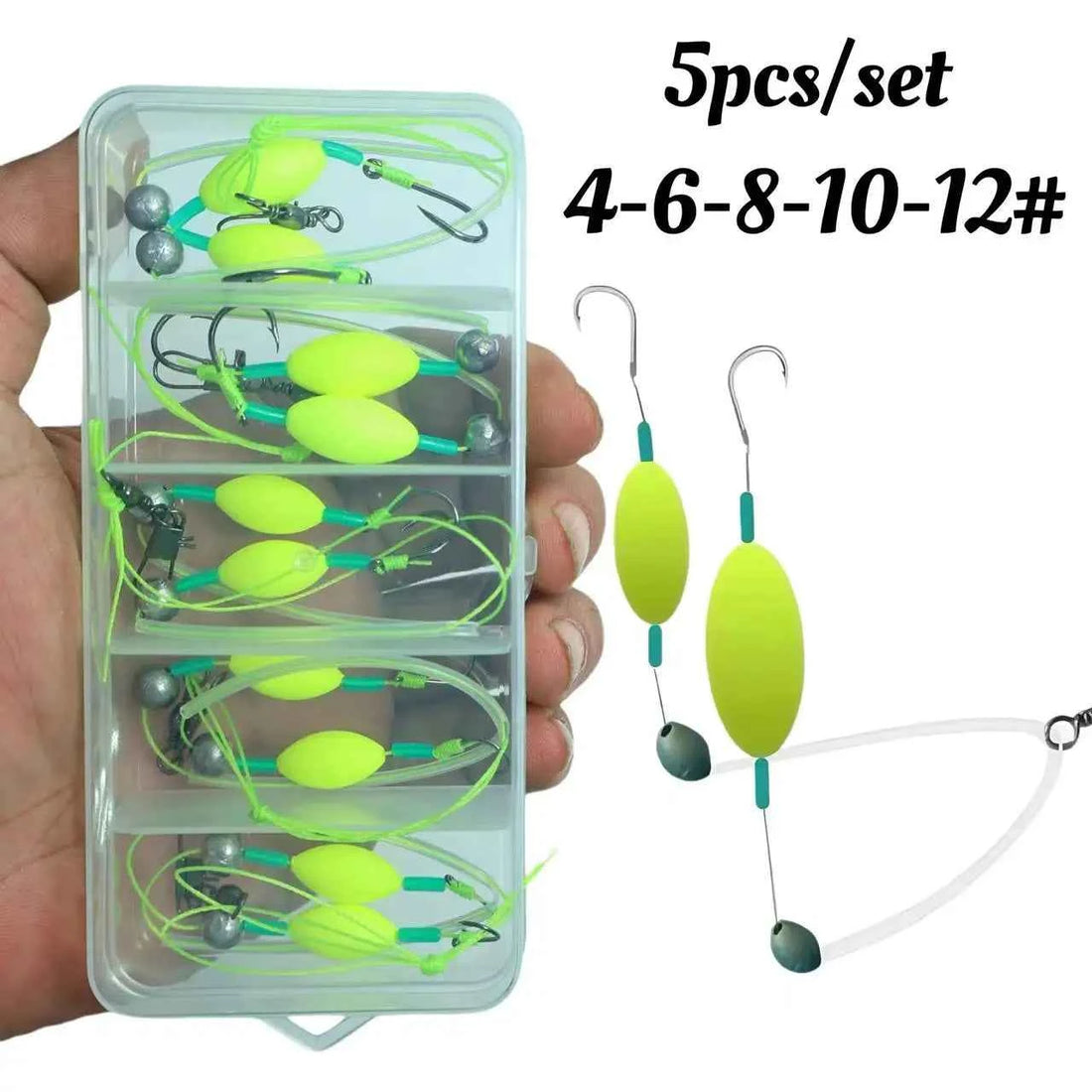 Carp Fishing Anti-Float Double Hook Line Baitcasting Kit Water Resistance Ise Ni Fish Hook Set Bottom Hanging Float Fishing Doub
