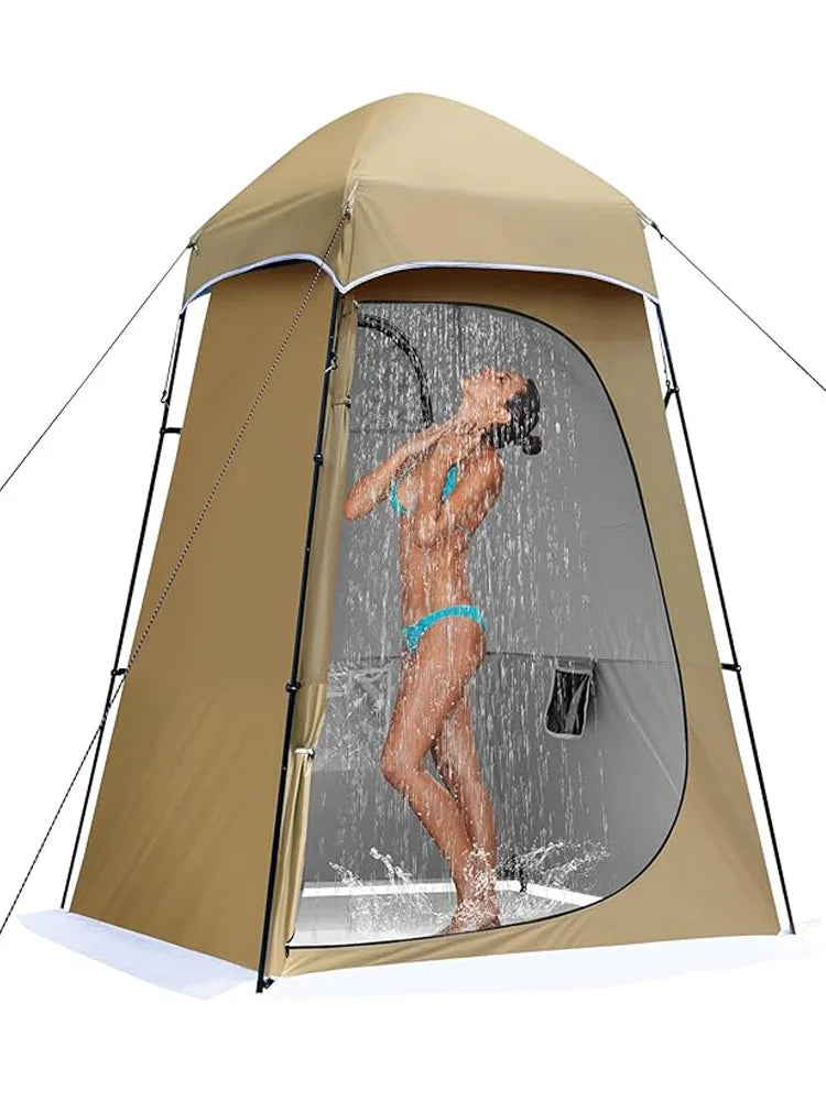Privacy Shower &amp; Toilet Tent – 150D Oxford, Waterproof, 4-Season, 160×160×240cm