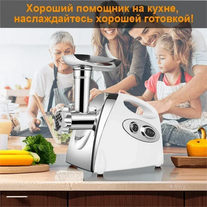 2800W Heavy-Duty Electric Meat Grinder &amp; Sausage Stuffer – Stainless Steel | 80kg/hr Capacity
