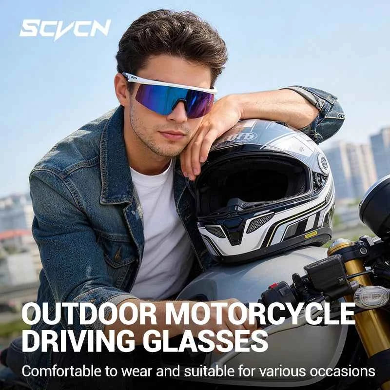 SCVCN Fashion Sunglasses Hiking Eyewear MTB Riding Sunglasses Y2k for Man Bike UV400 Fishing Goggles Woman Bicycle Eyewear 2026