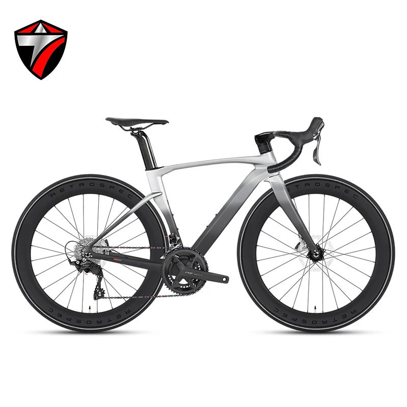 TWITTER New CYCLONE RS-24S shift+105 derailleur carbon road bike 4-pistons oil disc brake racing bicycle 700*28C for men womem
