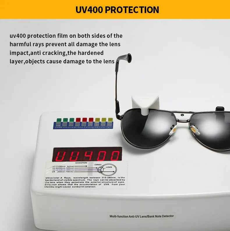 Audi UV400 Polarized AntiGlare Retro Flight Sunglasses Glasses for Motorcycle Classic FrogEye Outdoor Glasses Men Women 501