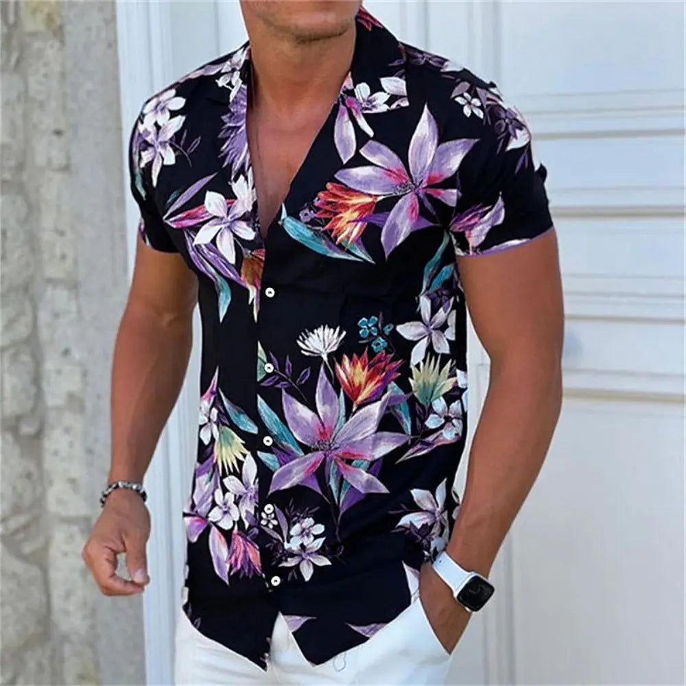2024 Coconut Tree Shirts For Men 3d Printed Men&