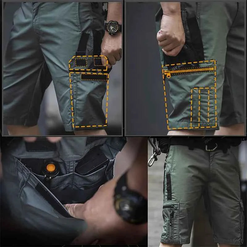 Tactical Camouflage Shorts Outdoor Work Pants Men&