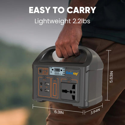 100W Portable Power Station 24000mAh LiFePO4 Charging Station Solar Generator 220V/110V Energy Storage Power Supply for Camping