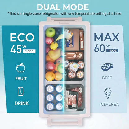 48QT Portable 12V Dual-Zone Fridge Freezer with Bluetooth App Control – AC/DC Power for Car, RV &amp; Camping