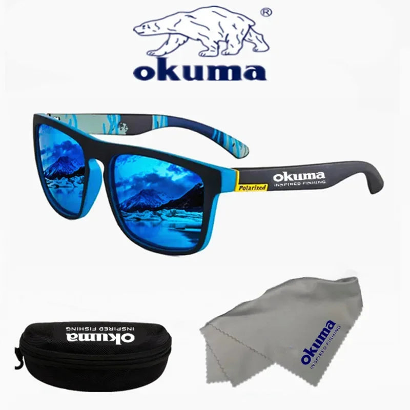 Okuma Polarized Sunglasses UV400 for Men and Women Outdoor Hunting, Fishing, Driving Bicycles, Sunglasses Optional Box