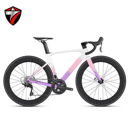 TWITTER New CYCLONE RS-24S shift+105 derailleur carbon road bike 4-pistons oil disc brake racing bicycle 700*28C for men womem