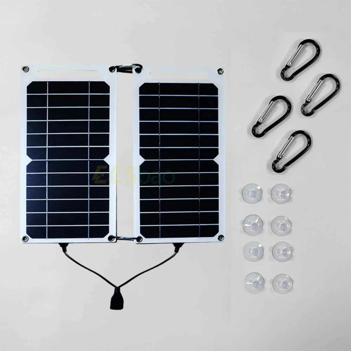 Portable Solar Panel Charger – 5V USB | Camping, Hiking &amp; Outdoor Phone Charging