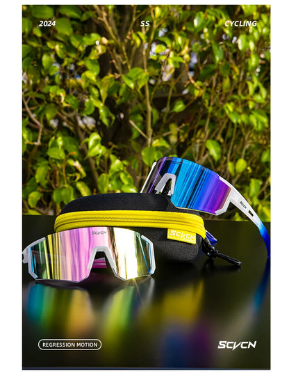 SCVCN Y2K Cycling Sunglasses – UV400 Polycarbonate Road Bike Glasses for Men &amp; Women | Street, Driving, Hiking, Golf