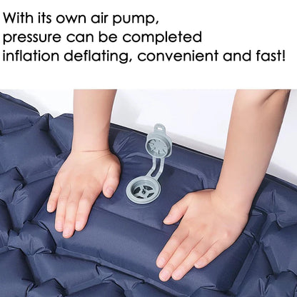 Outdoor Camping Double Inflatable Mattress Extra Wide Sleeping Pad Ultralight Folding Bed Sleeping Mat Car Travel Mat