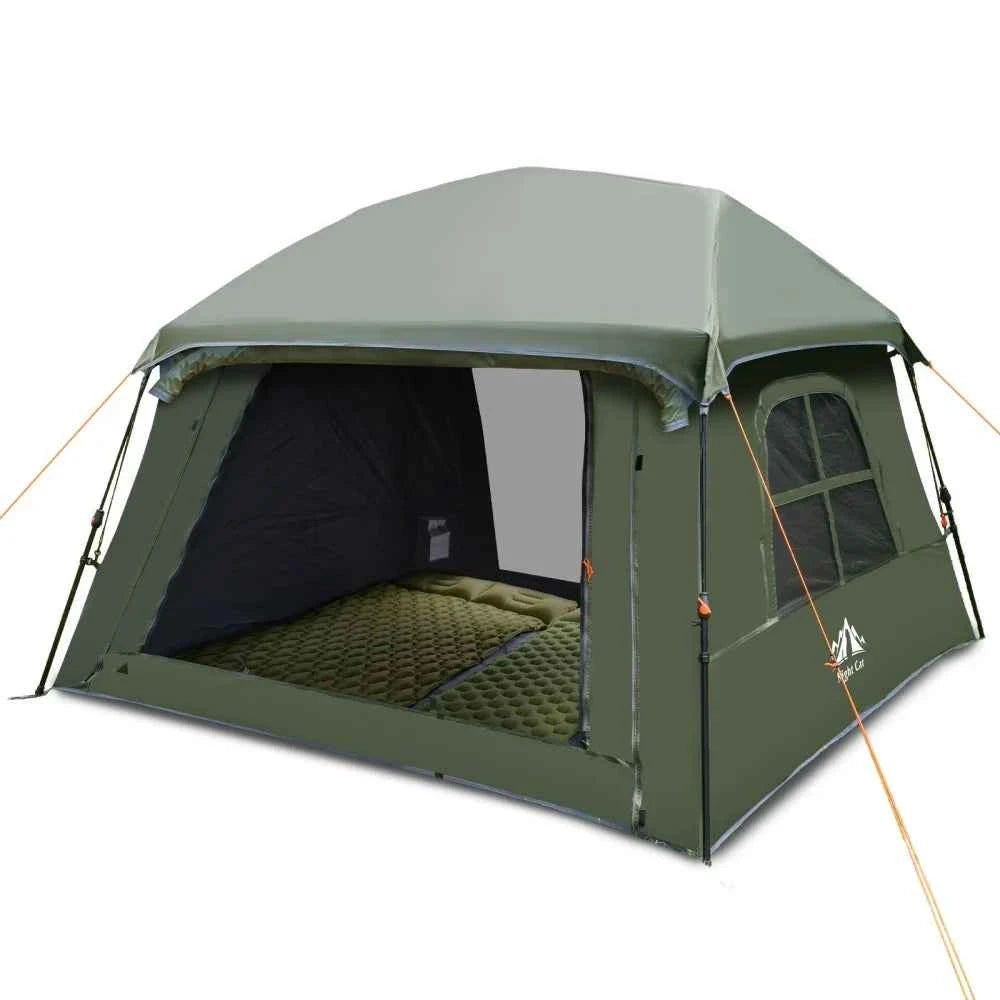Night Cat 4-Person Blackout Pop-Up Camping Tent with Vestibule &amp; Rainfly
