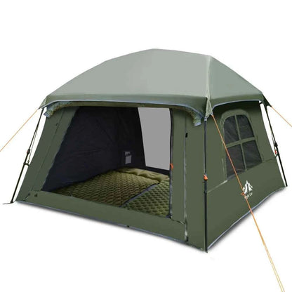 Night Cat 4-Person Blackout Pop-Up Camping Tent with Vestibule &amp; Rainfly