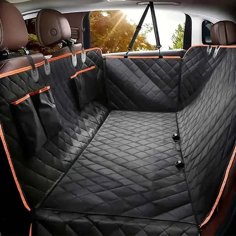 Waterproof Dog Car Seat Cover – Plaid Polyester | Universal Fit | All Seasons | 3 Colors