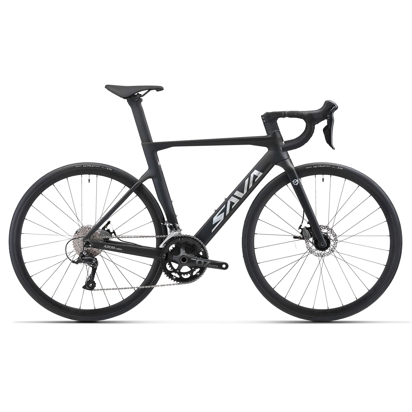 SAVA Carbon Fiber Racing Road Bicycle Carbon Frame Bicycle Integrated Handlebar SHIMANO 18-Speed Adult Competition Bicycle