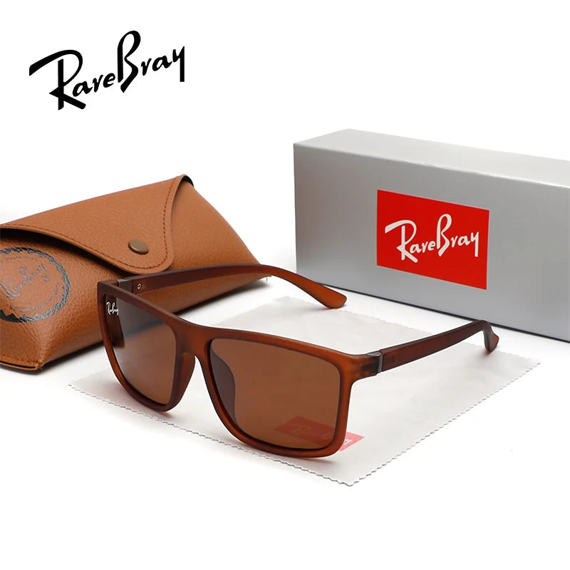 RareBray Polarized Sunglasses – Large Square Frame, UV400, Unisex