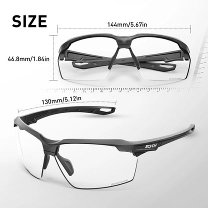 SCVCN Tactical Shooting Glasses – Photochromic Polarized Shockproof Goggles for Hunting, Airsoft &amp; Outdoor Sport