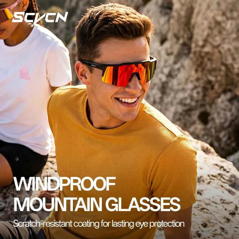 Photochromic Sports Sunglasses – Cycling, Hiking, MTB &amp; Driving | UV Protection | Unisex | 12 Lens Options