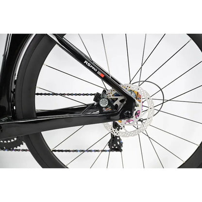 R5pro Carbon Fiber Road Bike 22/24 Speed Racing with Hydraulic Disc Brakes Available in 7 Sizes - 43.5/46/48/50/52/54/56