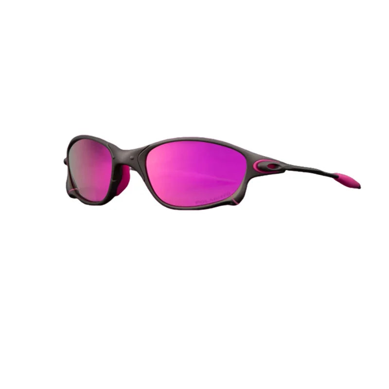 Metal Frame Polarized Sport Sunglasses – UV Protection, Windproof, Unisex