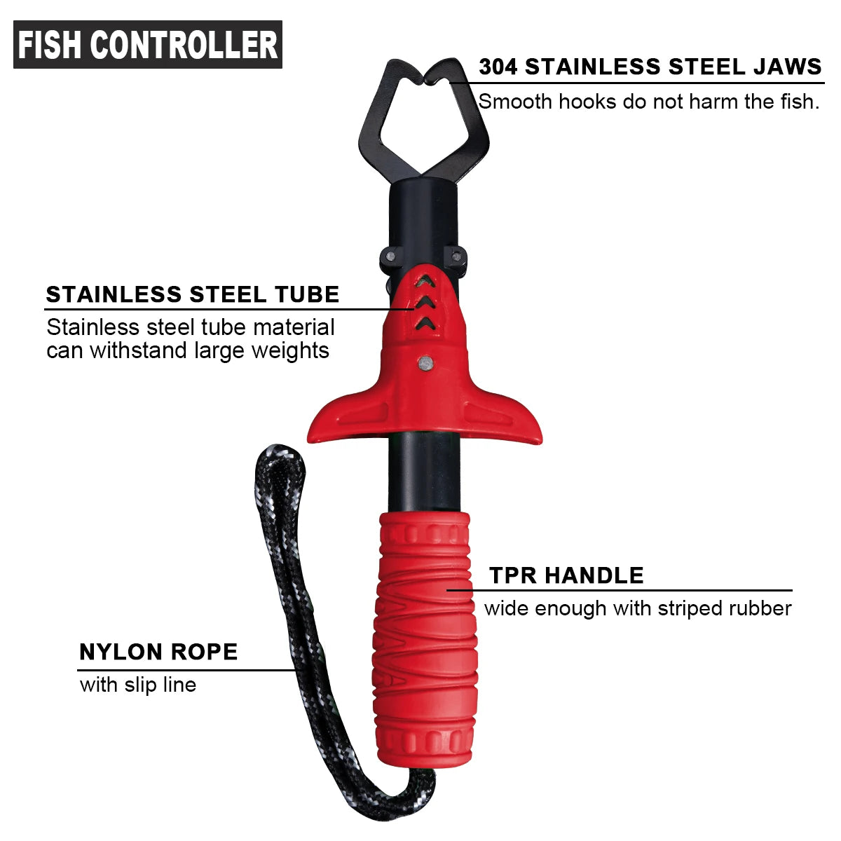 RALERA Fishing Pliers Kit – Stainless Steel Fish Gripper, Hook Remover &amp; Braided Line Cutter | Saltwater &amp; Freshwater