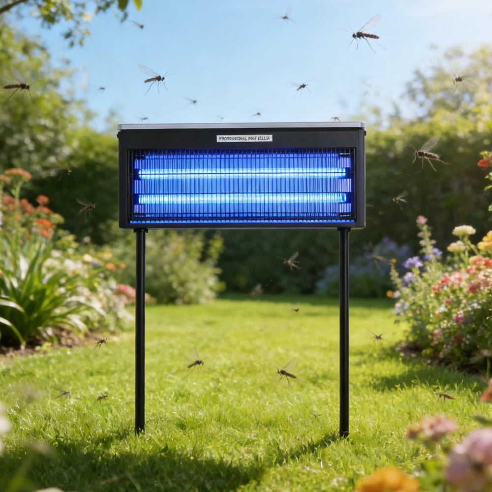 JOYINLED Solar Mosquito Killer Lamp Fly Bug Zapper Mosquito Repellent Outdoor Waterproof Portable Insect Killer for Patio Garden