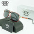 AUDI Luxury Red Gold Polarized Sunglasses Men Designer Driving Sun Glasses Male Pilot Goggles UV400 Eyewear