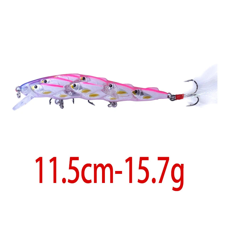75mm 9g Floating Crankbait Fishing Lure – Swimbait Wobbler with Rattle &amp; 3D Eyes