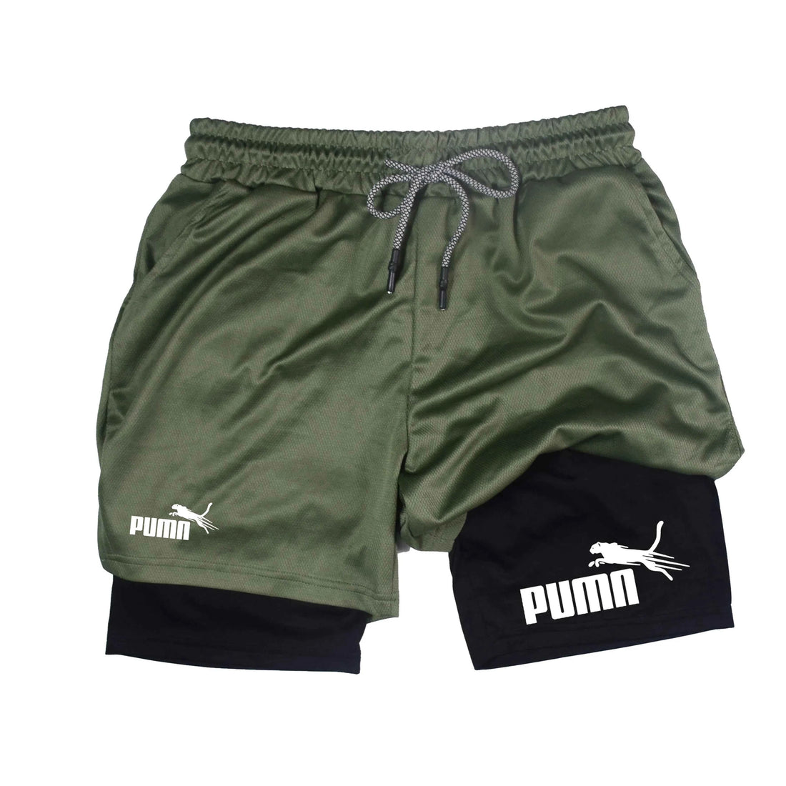 Summer Breathable Two-in-one Double-layer Shorts Men&