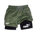 Summer Breathable Two-in-one Double-layer Shorts Men&