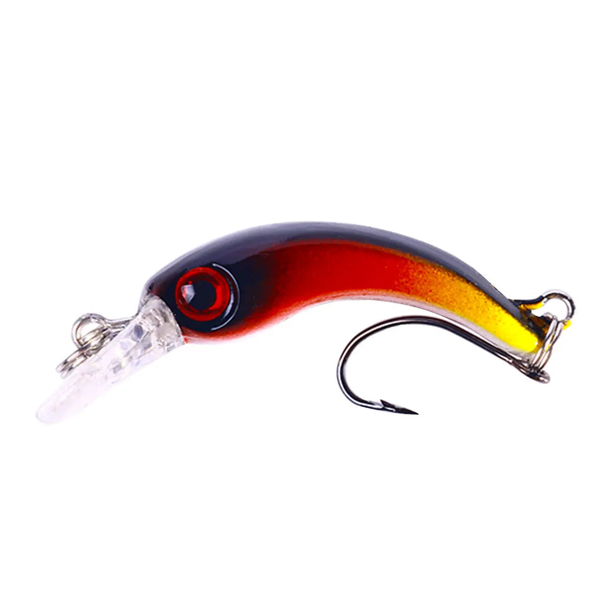 40mm 1.5g Mini Floating Minnow Fishing Lure – Hard Bait Crankbait Wobbler for Trout, Bass &amp; Pike