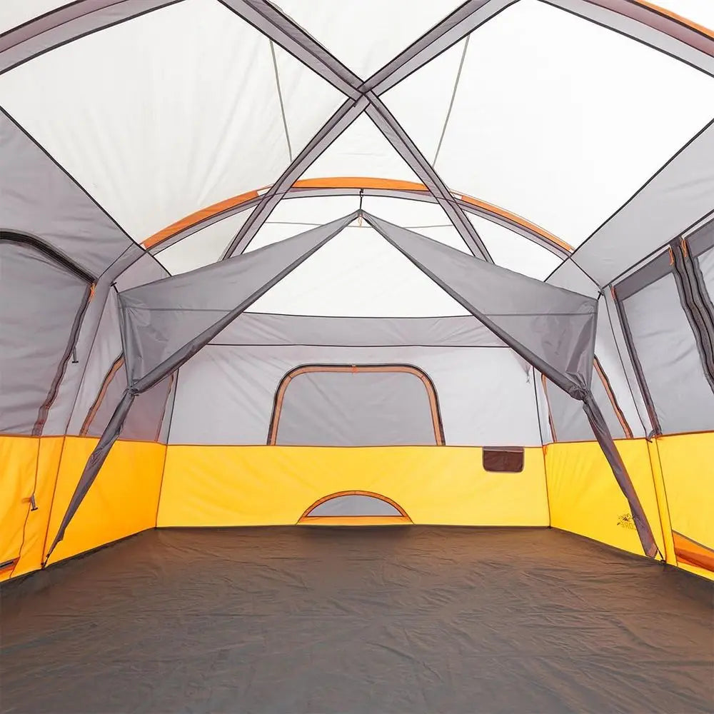 Spacious Multi-Room Cabin Tent for 10-12 People: Ideal for Family Camping and Outdoor Excursions