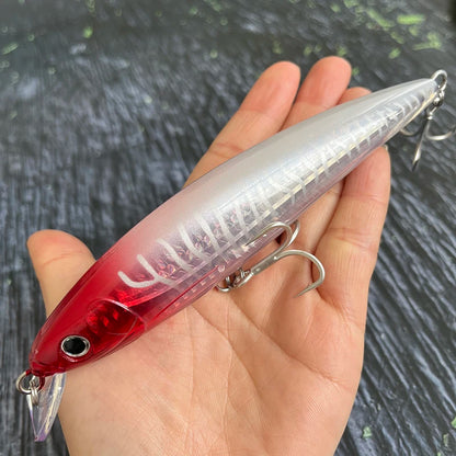 140mm 41g Big Floating Minnow Fishing Lures Laser Artificial Bait Saltwater Long Casting Trolling Wobblers UV Jerkbait Equipment