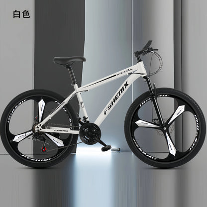 Adult wholesale mountain bikes, 24-inch and 26-inch, shock-absorbing, 21-speed off-road bikes, and college student bicycles