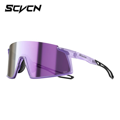 Kapvoe Cycling Sunglasses Photochormic Glasses for Men Hiking UV400 Sports Casual Glggles MTB Bike Glasses Outdoor Eyewear 2026