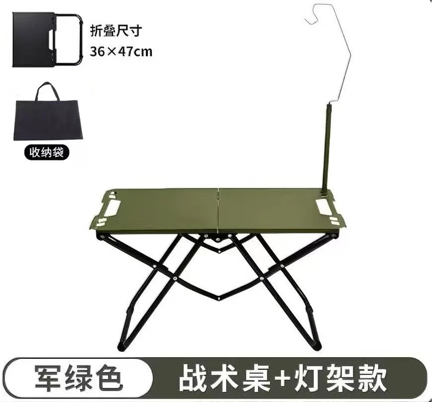 Portable Folding Stainless Steel Camping Table – Outdoor Dining for Camping, Beach &amp; BBQ