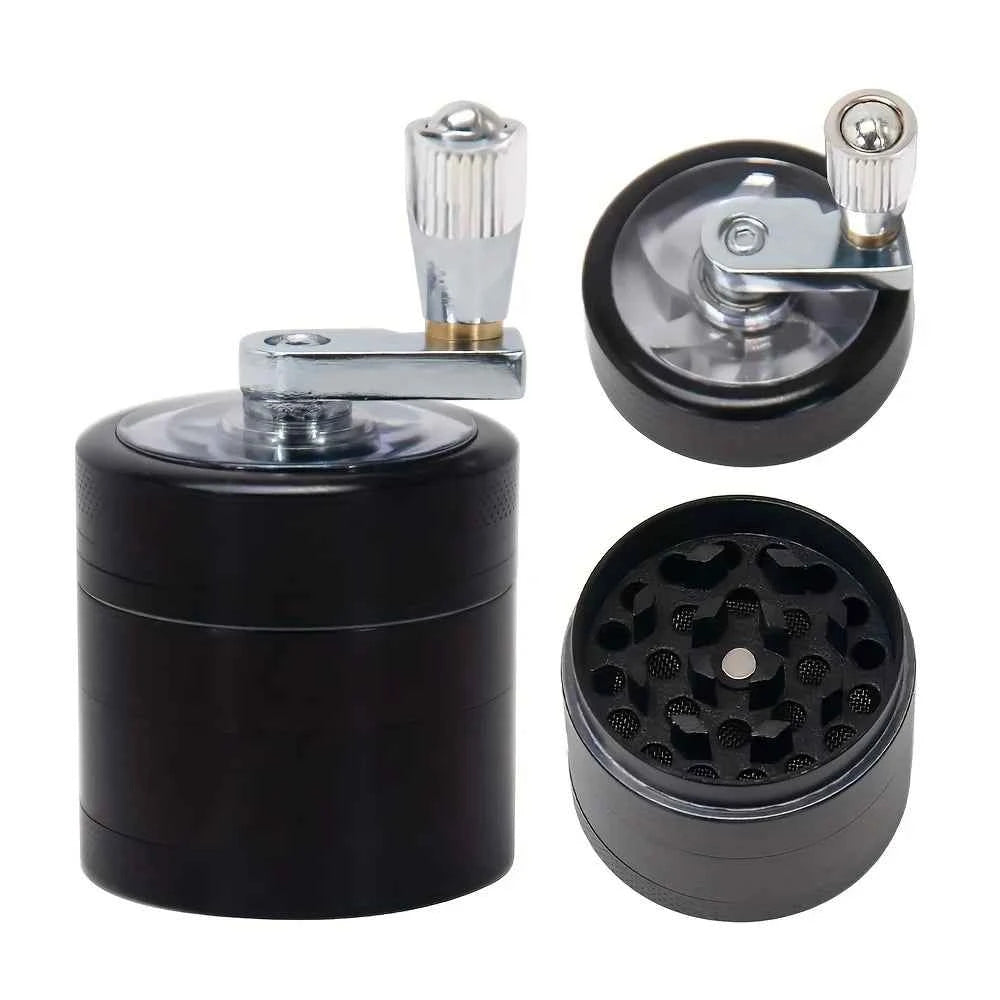 Stainless Steel Nut &amp; Hard Spice Grinder – Manual Mill | CE Certified | Black or Silver
