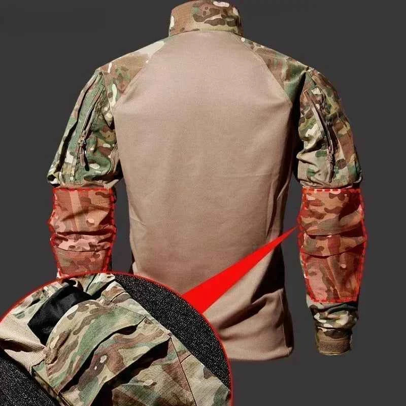 Camo Suits Tactical Shirts Training Sets Multi-pocket Army Multicam Uniforms Work Wear Pants Hunting Clothes Wear-resisting