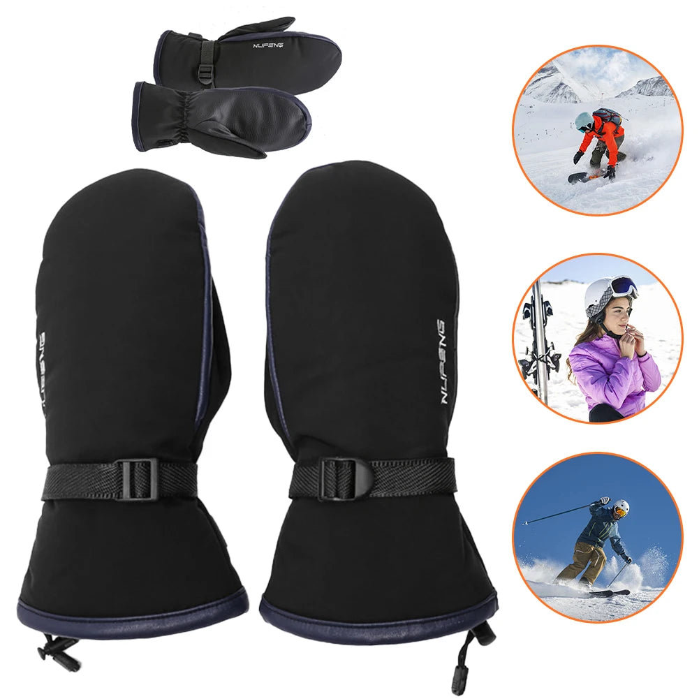 USB Electric Heated Gloves – Waterproof 3-Temperature Gloves for Hiking, Climbing &amp; Cycling
