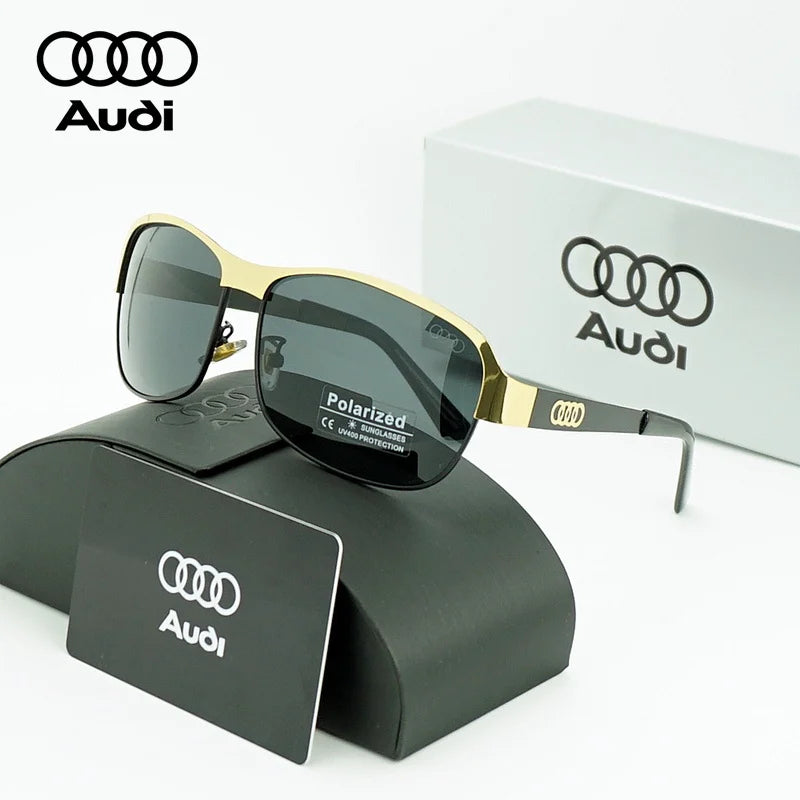 Audi Polarized Sunglasses – Unisex UV400 Anti-Reflective Alloy Frame Driving Glasses